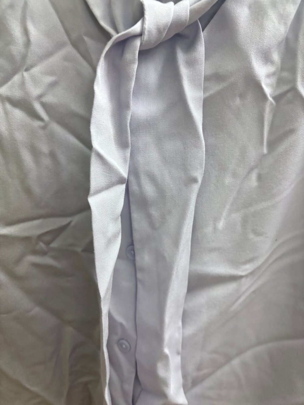 Uniqlo NWT Rayon Bow Tie Blouse Light Purple XS